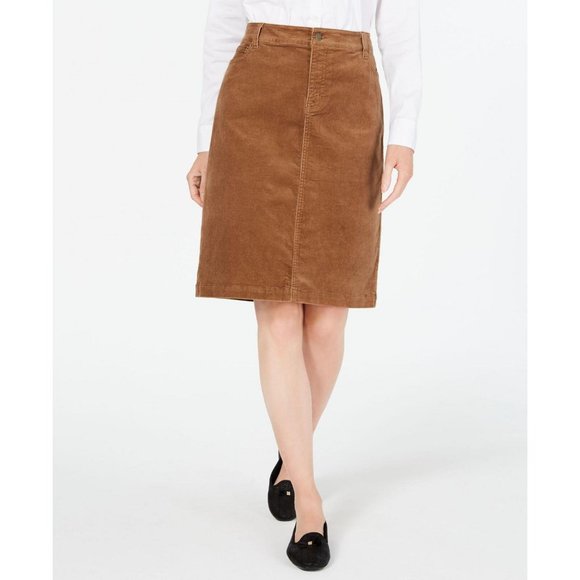 Charter Club Brown Pencil Skirt - Picture 1 of 6
